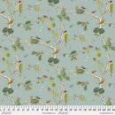 Woodland Blooms by FreeSpirit - Woodland Chorus-Sky PWSA028.SKY