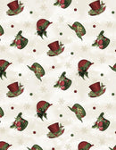 Woodland Snowmen - Wilmington - Hat Toss Cream 3017-27738-273