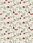 Woodland Snowmen - Wilmington - Mushrooms All Over Cream 3017-27739-232