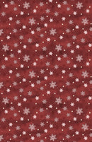 Woodland Snowmen - Wilmington - Snowflake Red 3017-27740-313