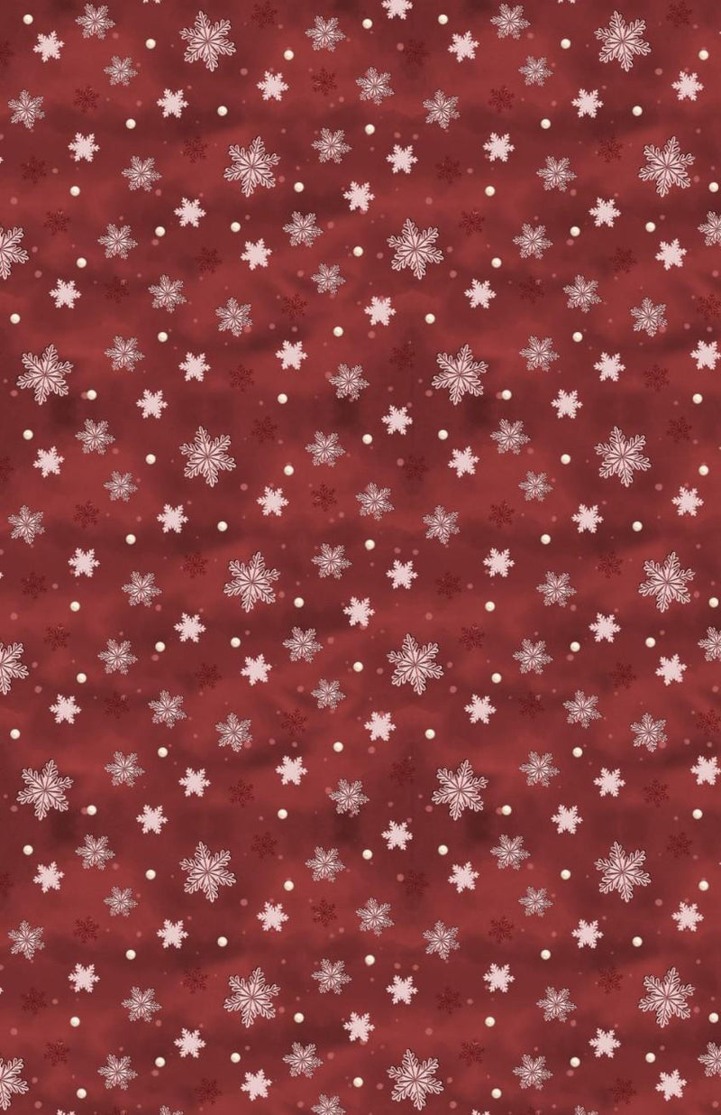 Woodland Snowmen - Wilmington - Snowflake Red 3017-27740-313