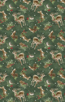 Woodland Snowmen - Wilmington - Woodland Critters Green 3017-27737-727