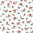 Woodland Whispers - P&B Textiles - Cardinal WWHI6205-W