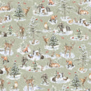 Woodland Whispers - P&B Textiles - Woodland Creature WWHI6203-A