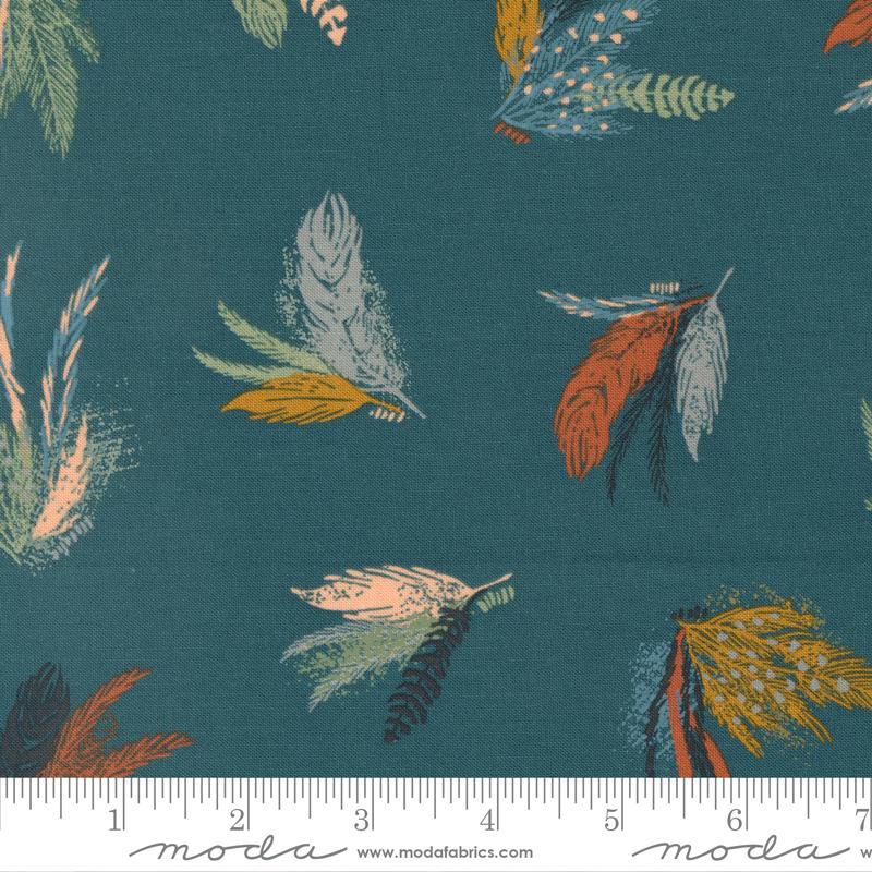 Woodland & Wildflowers by Moda - Dark Lake Feathers 545581-18