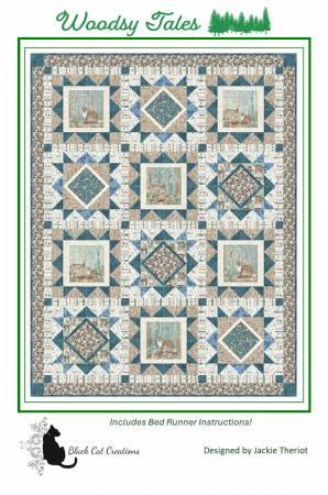 Woodsy Tales PATTERN by Black Cat Creations (69" x 89") - BCC308
