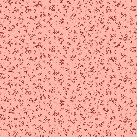 Words of Wisdom by Marcus Fabrics - Berries Red on Pink R560712
