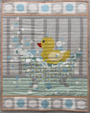 Yellow Ducky - SAMPLE - FINISHED - Quilted & Bound - 28" x 35.5"