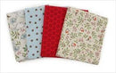 Yuletide Burrow Robin & Twig (4pc) FQ Bundle - (approx 18" x 22")