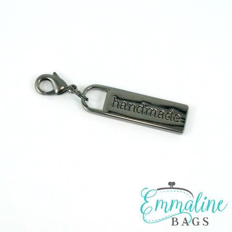Zipper Pull "Handmade" by Emmaline Bags - Gunmetal EB-PULL-1GM