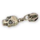 Zipper Pulls by Sallie Tomato - Skulls - Antique Brass (1pc)