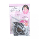 Zipper Tape by Pam Damour - 3 yds with 8 sliders - GREY