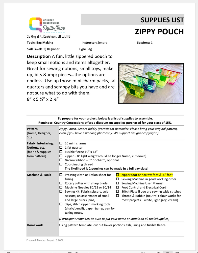 Zippy Bag (December 01, 2025)