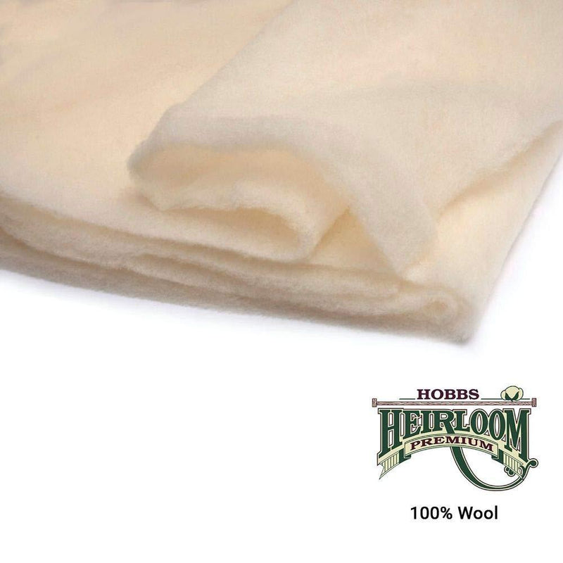 108" Wool Batting by Hobbs Heirloom - Unbleached Natural (22.9m)