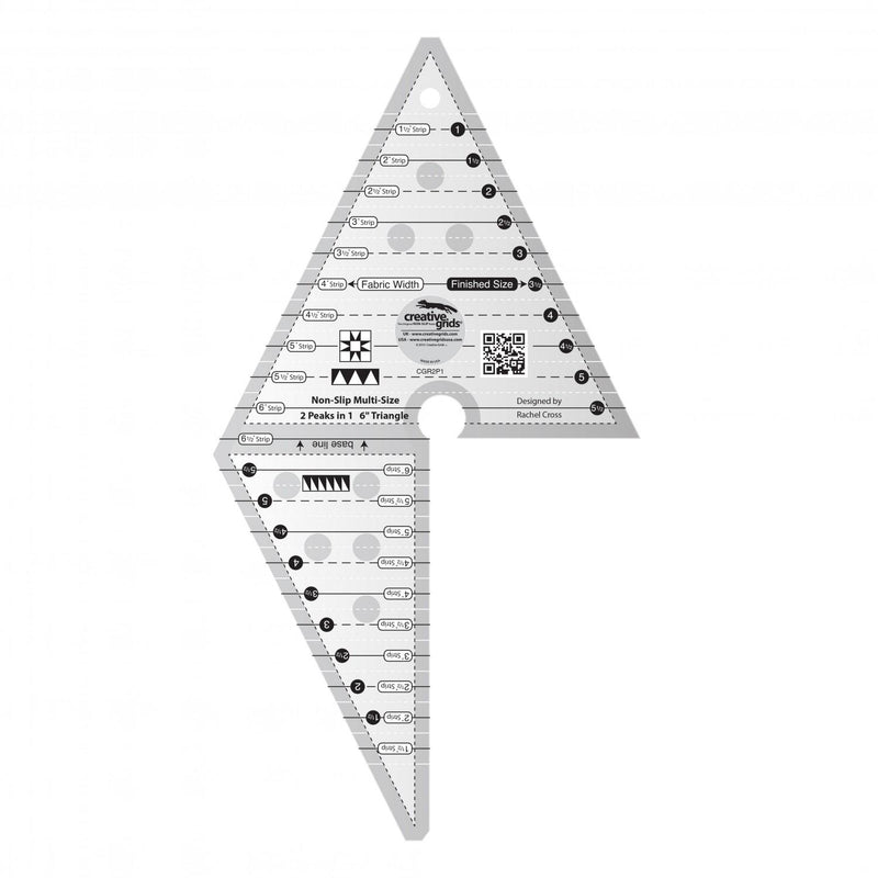 2 Peaks in 1 Triangle Ruler by Creative Grids - CGR2P1