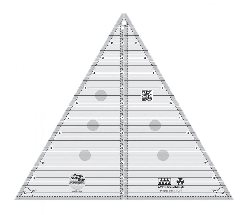 60 Degree 12.5" Triangle Ruler by Creative Grids - CGRT12560