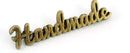 Bag Label "Handmade" in Script -  Antique Brass - Emmaline Bags