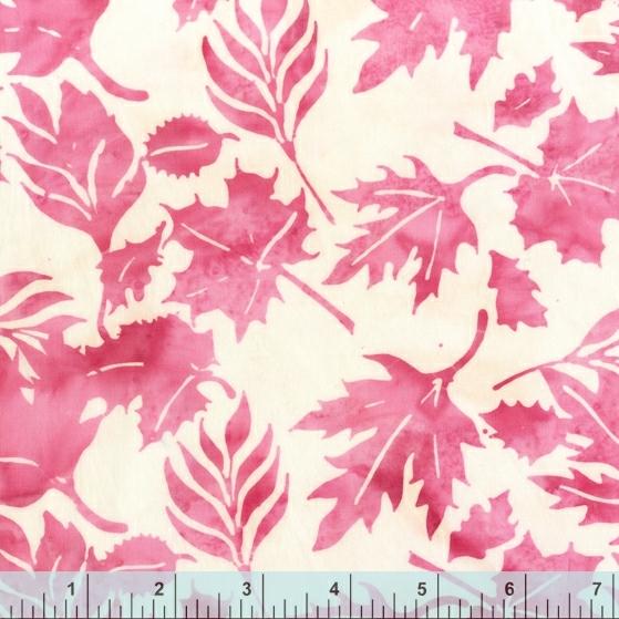 Be Colourful by Anthology Fabrics - Lilac Love Leaves Pink 3158Q-X