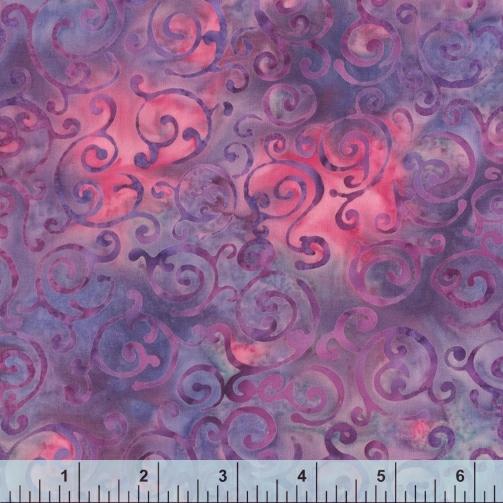 Be Colourful by Anthology Fabrics - Lilac Love Scrolls Lilac 3154Q-X