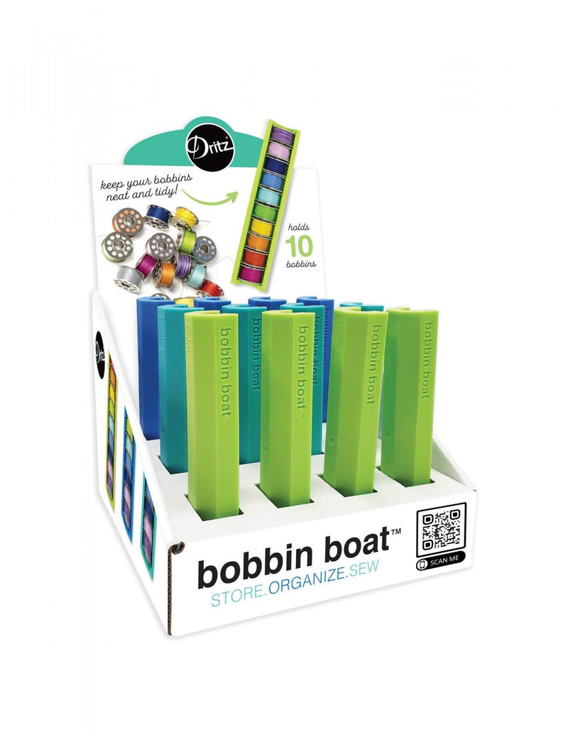 Bobbin Boat by Dritz - Multi colours (holds 10 Bobbins)