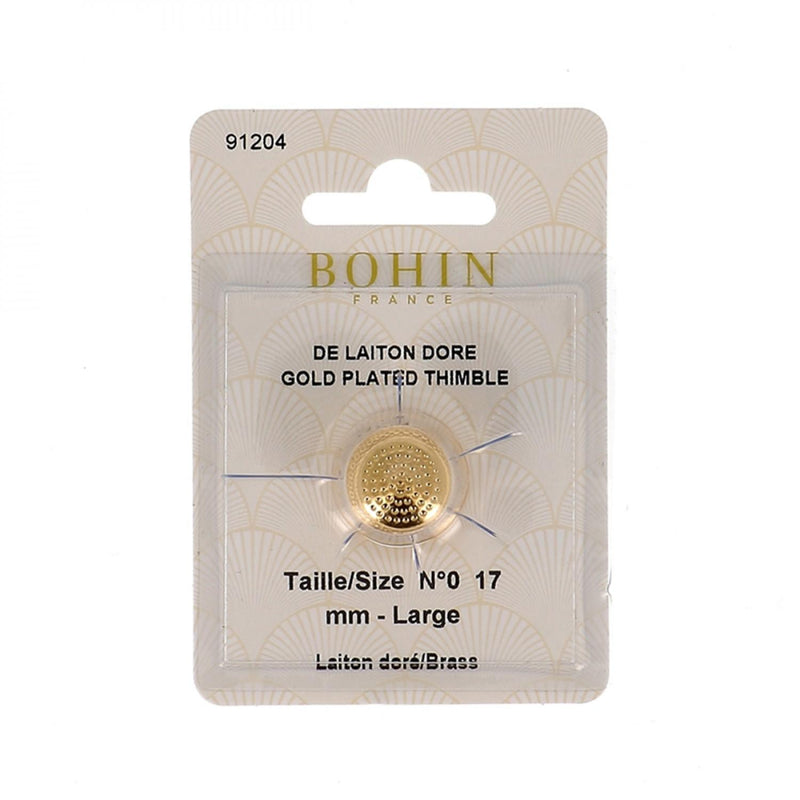Bohin Gold Plated Thimble - Large - 91204