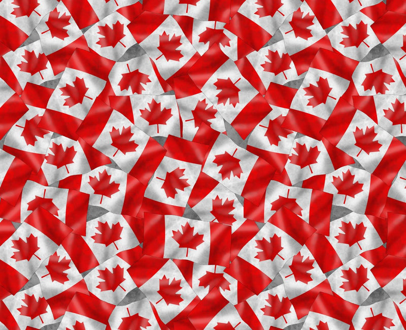 Canadianisms by WP Studio  - Canada Flags - Red Grey - 1469-7457-313