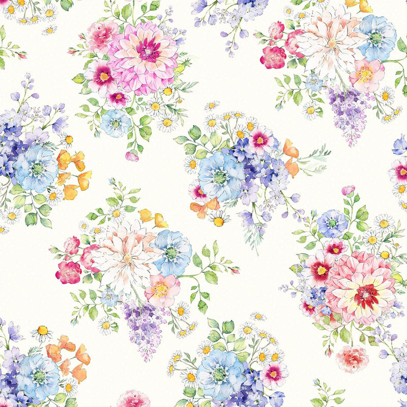 Cherish by Clothworks - Cream Floral Y3550-57