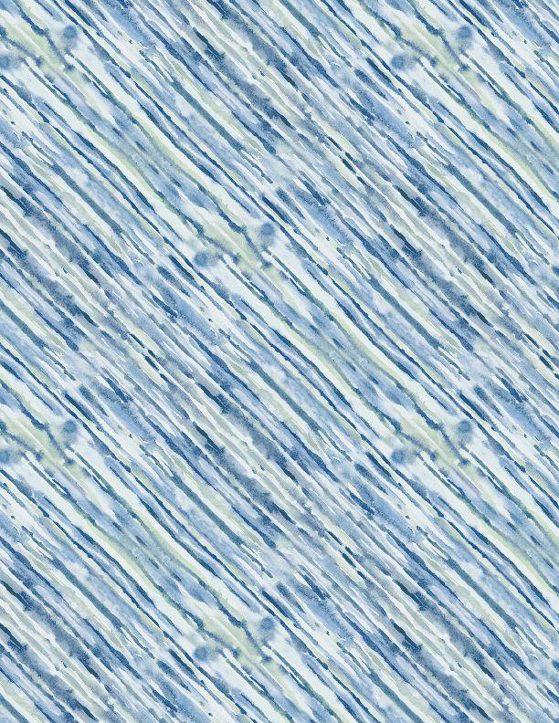 Coastal Sanctuary by Wilmington Prints - Diagonal Sea Texture Blue 3023-39786-471