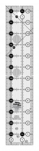 Creative Grids Non-Slip Ruler 2.5"x12.5" - CGR212