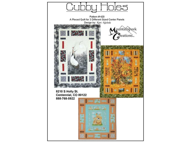 Cubby Holes Panel PATTERN by Mountainpeek Creations (Multi Sizes)