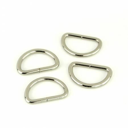 D-Rings 1"- 4 PACK - Nickel by Sallie Tomato - STS107S