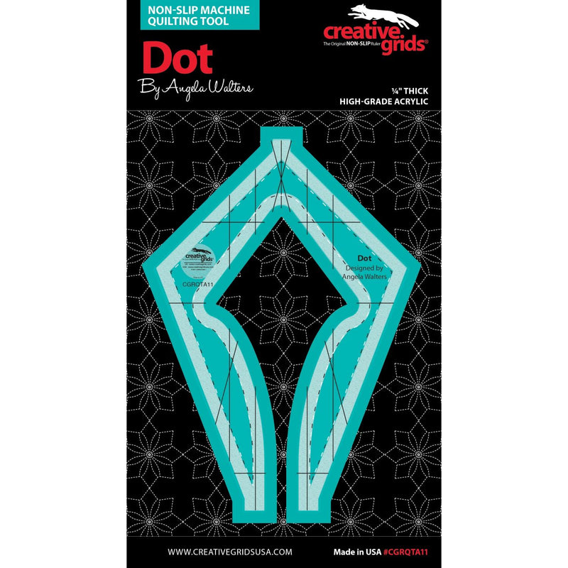 Dot by Angela Walters - Non-slip Machine Quilting Tool - 1/4" Acrylic