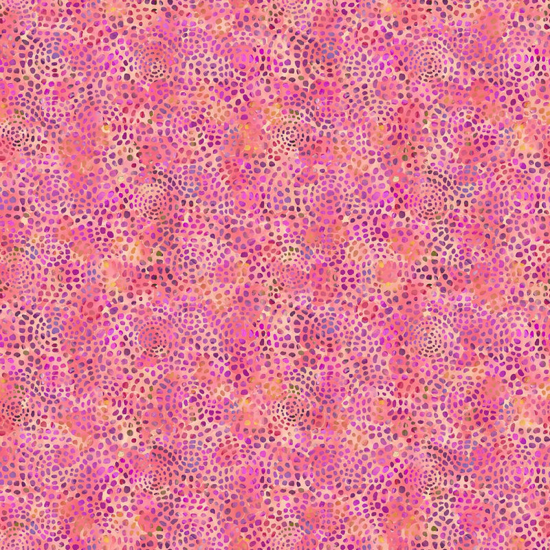 Dragonfly Dreams by Northcott - Circular Texture Pink/Peach DP24832-53