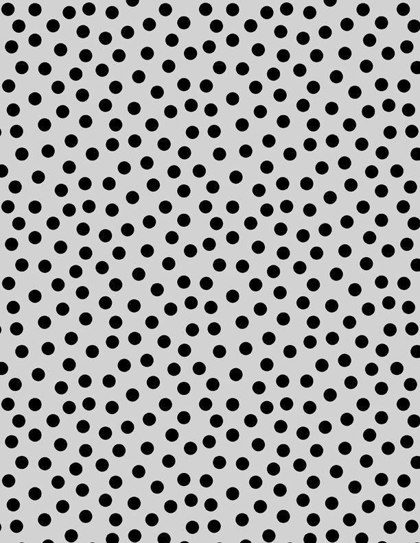 Essentials - On The Dot by Wilmington - Black Dots on Grey 1817-39146-990
