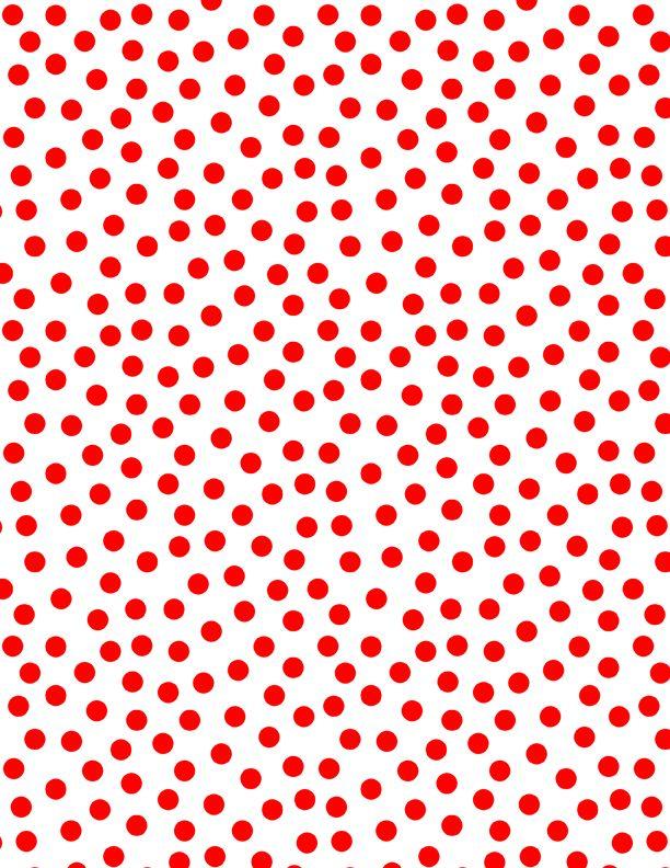 Essentials - On The Dot by Wilmington - Red Dots on White 1817-39146-133