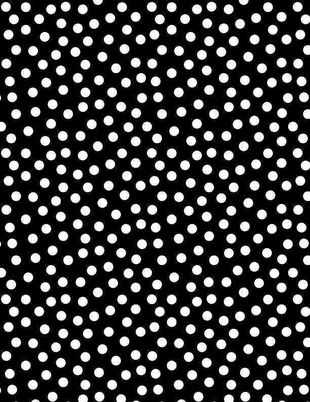 Essentials - On The Dot by Wilmington - White Dots on Black 1817-39146-991