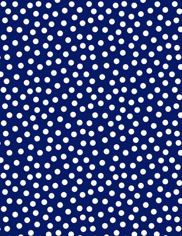 Essentials - On The Dot by Wilmington - White Dots on Blue 1817-39146-441