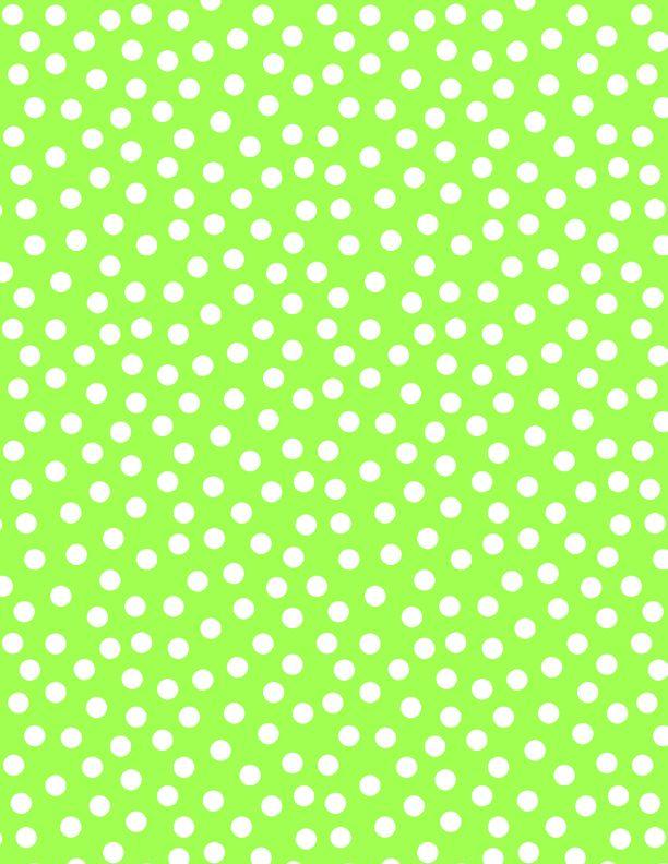 Essentials - On The Dot by Wilmington - White Dots on Green 1817-39146-771