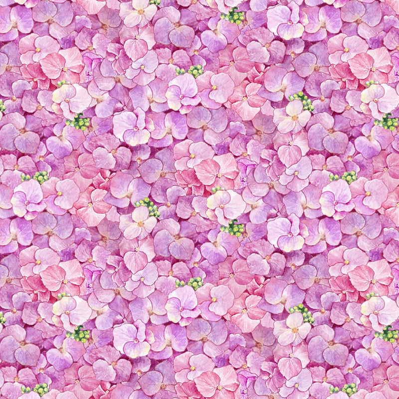 Fancy Tea by Elizabeth's Studio - Pink Hydrangea Petals 34004E-PINK