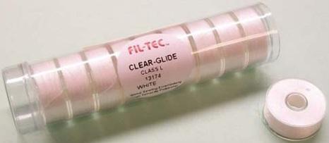 Fil-Tec Clear Glide Pre-Wound Style L Poly 10pc - White 13174
