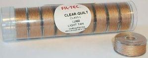 Fil-Tec Clear Quilt Pre-Wound Style L Cotton 10pc - LT Tan 12960