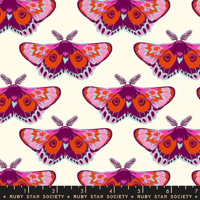 Firefly by Ruby Star Society for Moda - Moths on Cream 2067-12