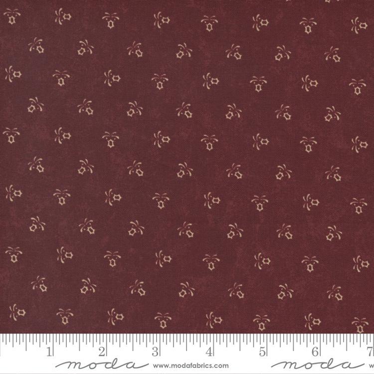 Freedom Road by Moda - Star Flower Reproduction Red Tan 9696-13
