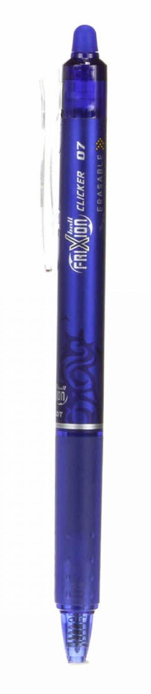 Frixion Clicker Erasable Pen .7mm Fine - Blue