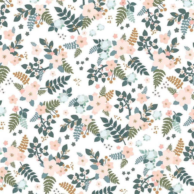 From Far and Wide by Moda - Floral on White 13223-11