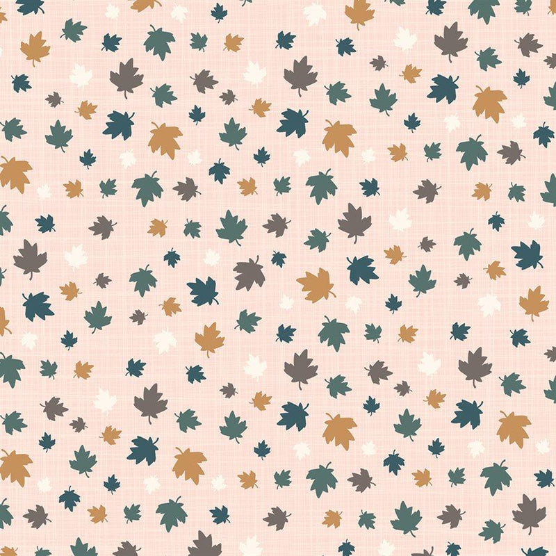From Far and Wide by Moda - Multi Leaves on Light Peach 13224-13