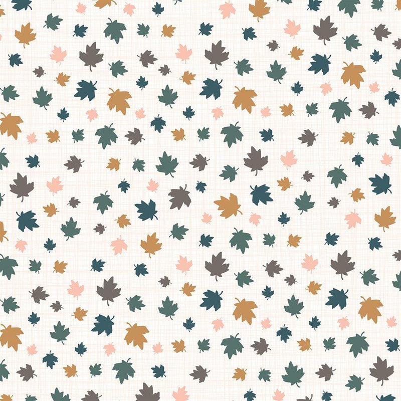 From Far and Wide by Moda - Multi Leaves on White 13224-11