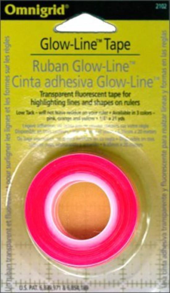 Glow-Line Tape - transparent fluorescent tape for rulers - OM2102