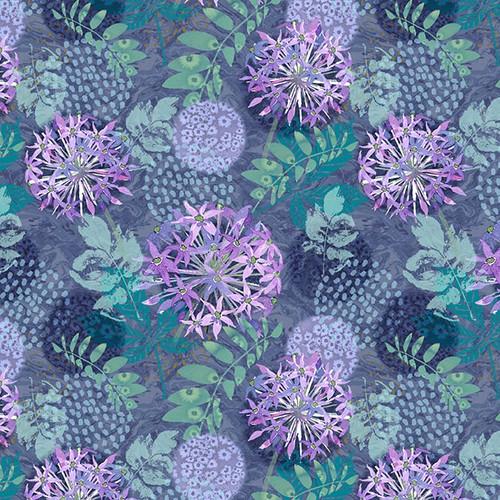 Gypsy Flutter - Blank Quilting - Large Flowers 3051-55 Purple