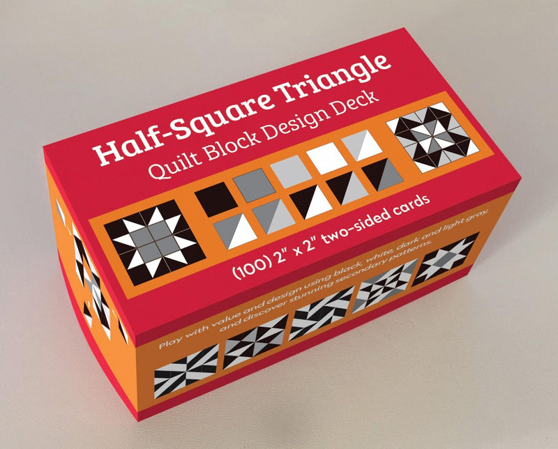 Half Square Triangle Quilt Block Design Deck - 100 2" x 2" Cards